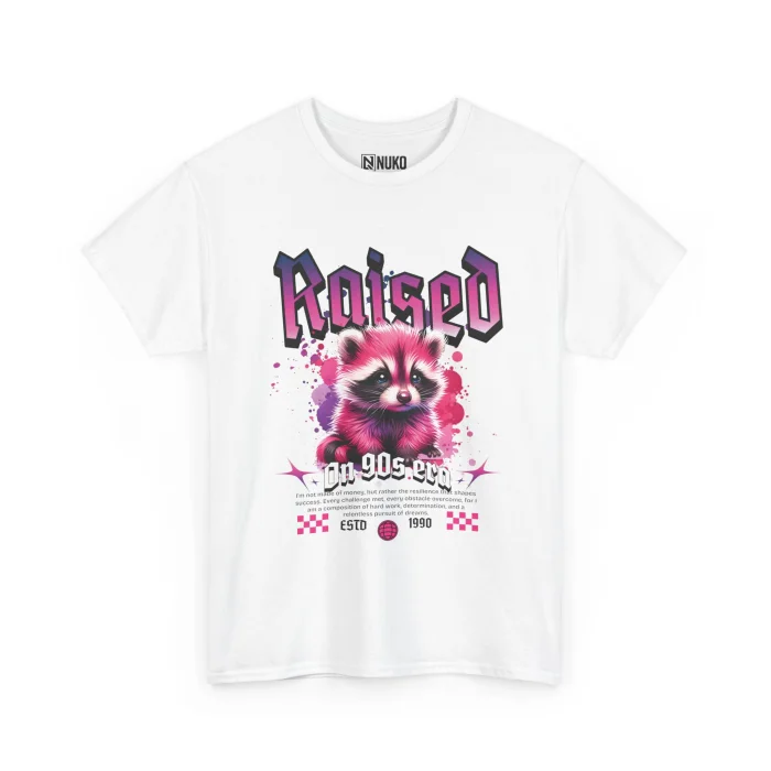 T-shirt z nadrukiem Raised on 90's Era